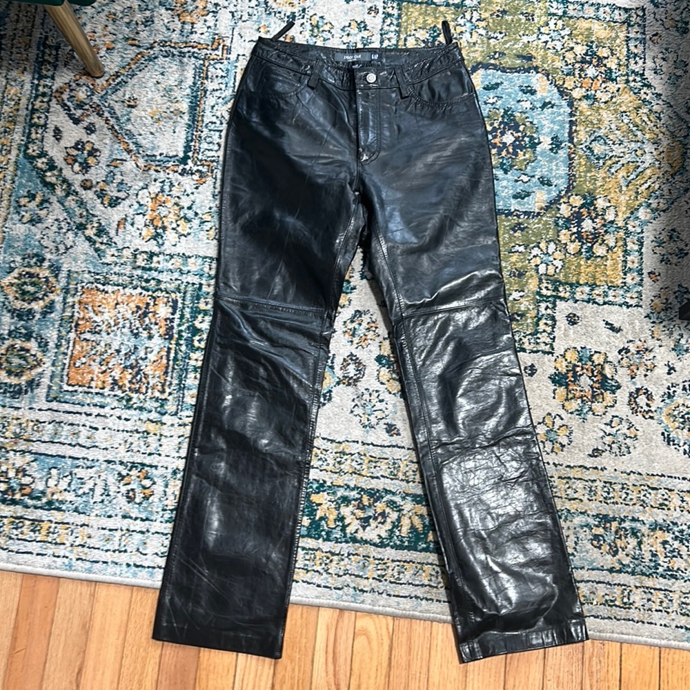 Genuine leather pants